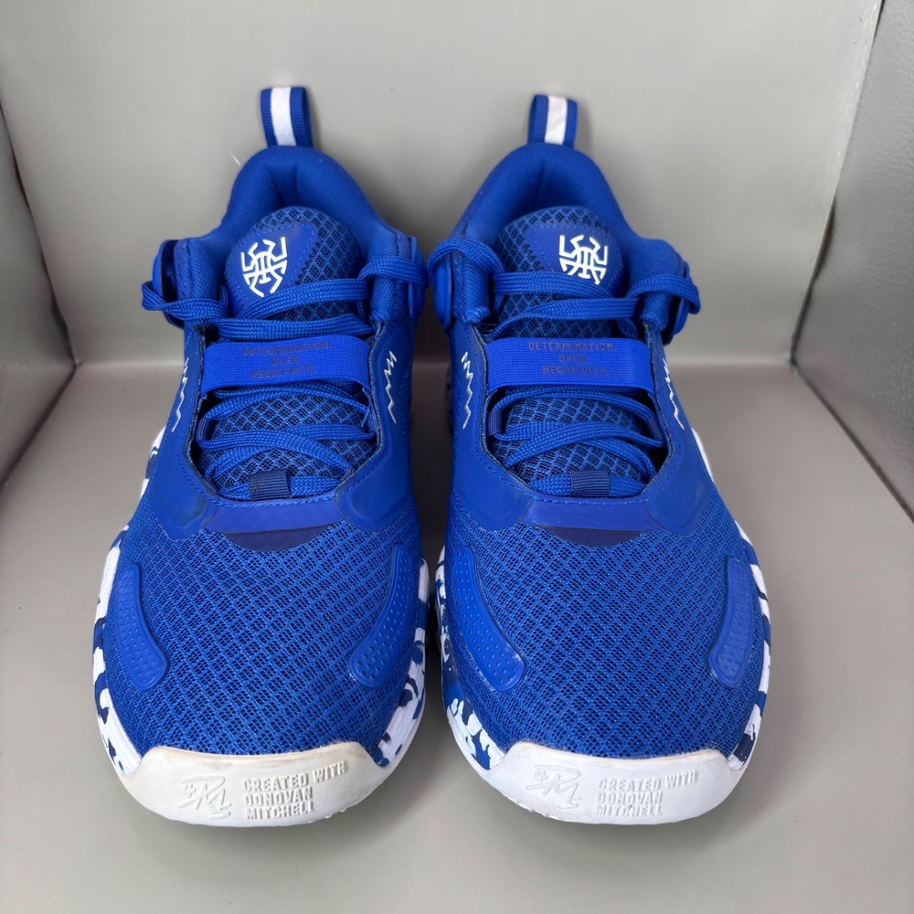 Adidas Donovan Mitchell DON Issue 3 Blue White Camo H67718 Mens 9.5 Basketball - Picture 2 of 7